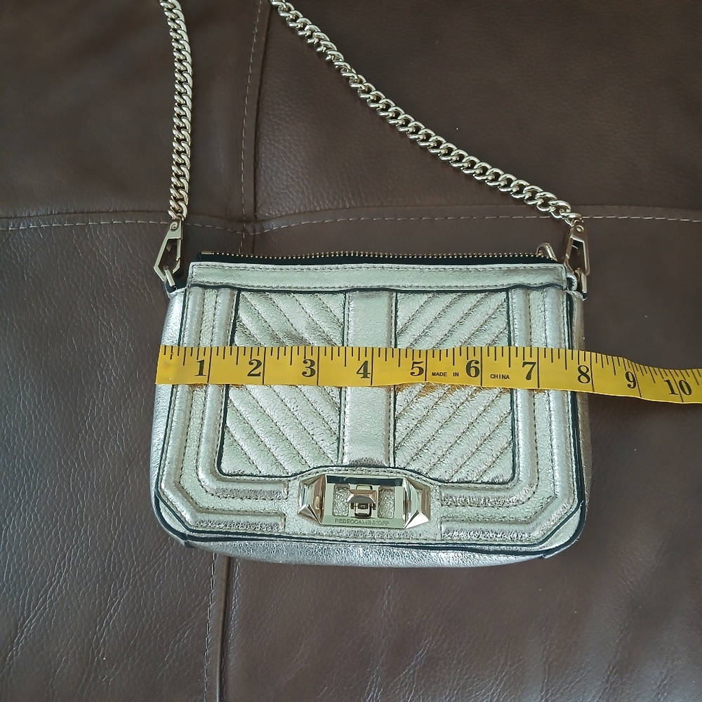 Rebecca Minkoff Gold Purse Shoulder Bag - Picture 8 of 10